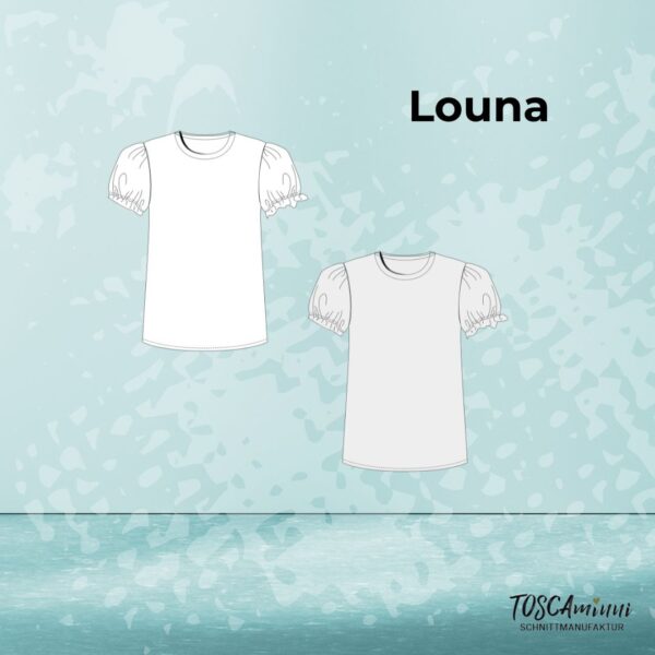 Schnittmuster Shirt Louna Gr. 34-54  | romantische Puffärmel – Bild 9
