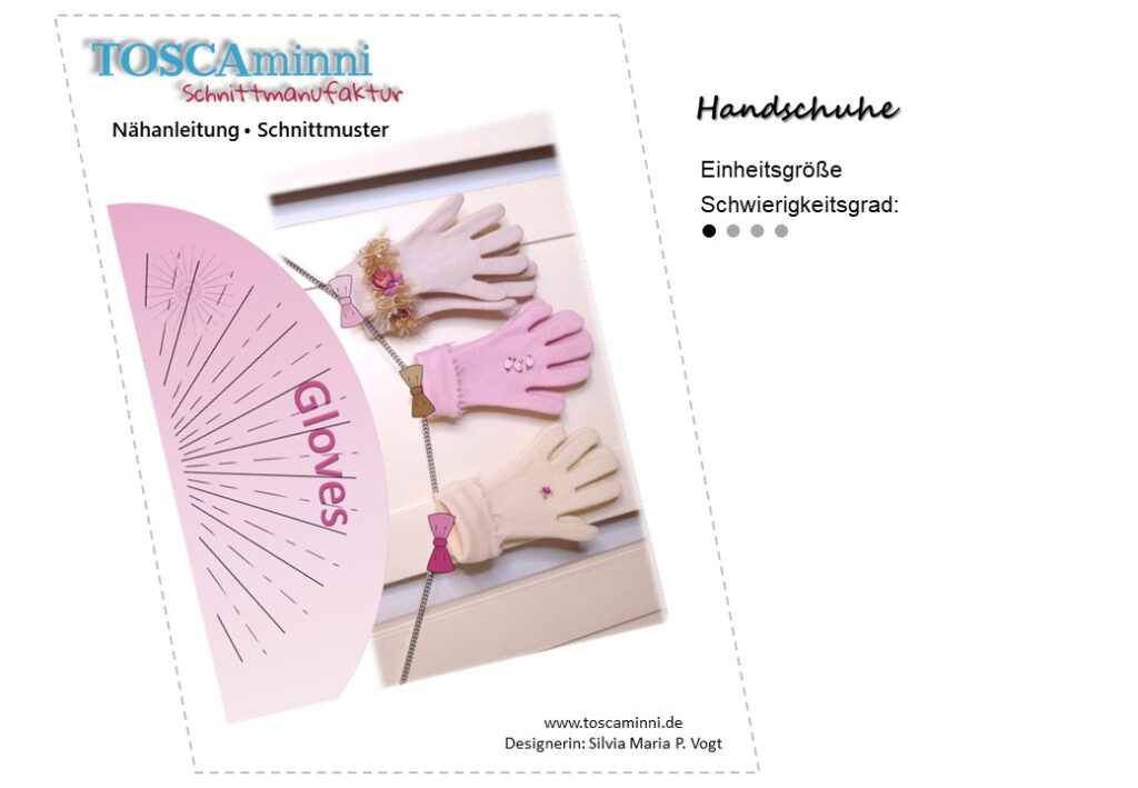 Anleitung zum Nähen/Sticken von Fingerhandschuhen