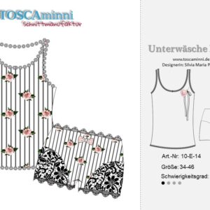 Schnittmuster Unterwäscheset Brigitte Gr. 34 - 46