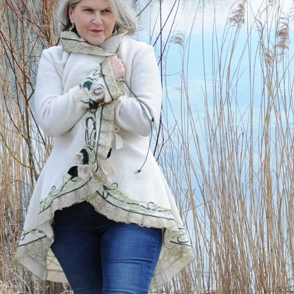 Schnittmuster Kostümjacke Cilli Gr. 34-54 mit Schalkragen