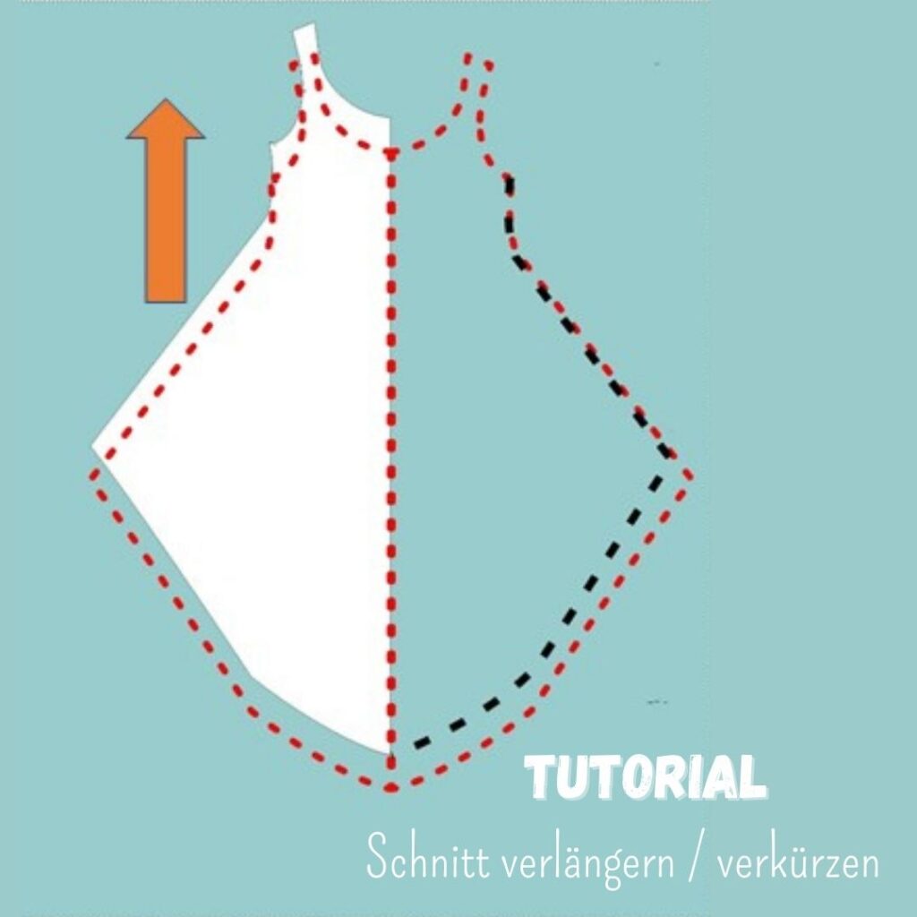 Schnittmuster verlängern / verkürzen und Passform erhalten