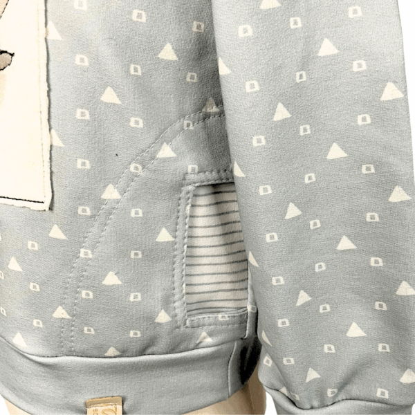 Schnittmuster Kinderhoodie Ela+Kai Gr. 80-140 – Bild 3