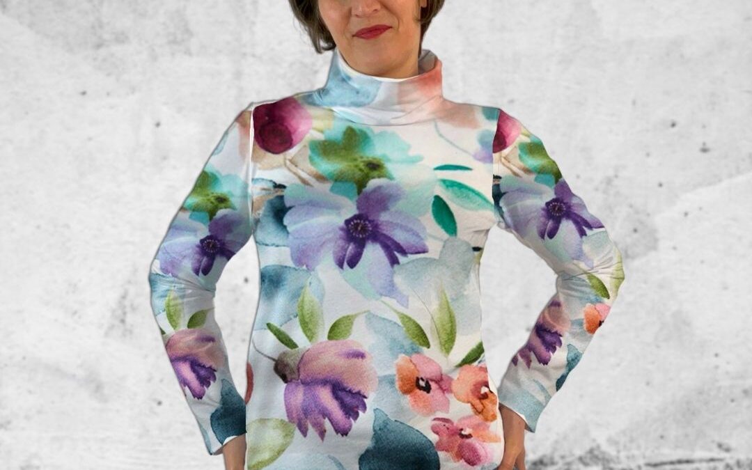 Schnittmuster Shirt Leni – Basic-Shirt mit Rollkagen