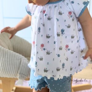 Schnittmuster Babydoll Holly Gr. 80-140 - Kinderschlafanzug