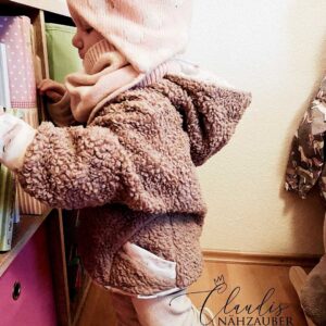 Schnittmuster Kapuzenpullover Inga+Immo Gr. 62-158, oversize