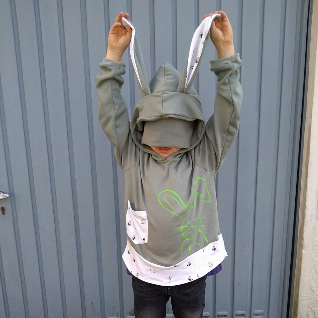 Schnittmuster Kinder-Hoodie Lisa+Bosse Gr. 68-140