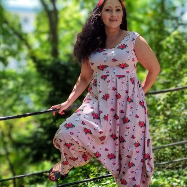Schnittmuster Jumpsuit Ginevra Gr. 34-54 | kurzarm, 3/4-Arm – Bild 4