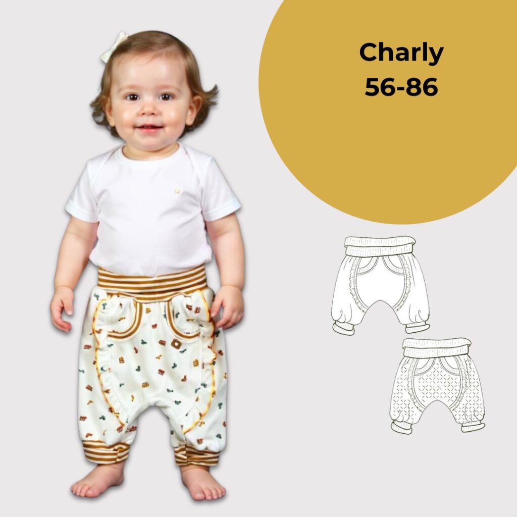 Schnittmuster Pumphose Charly Gr. 56-86 | schnell genäht