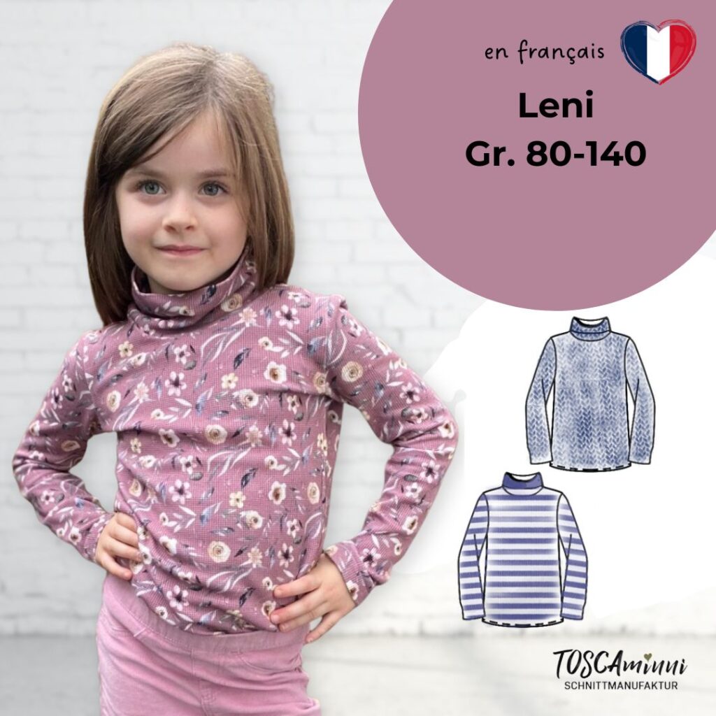 Patron tee shirt enfant avec col roule