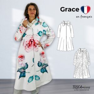 Patron couture manteau avec capuche pour femme