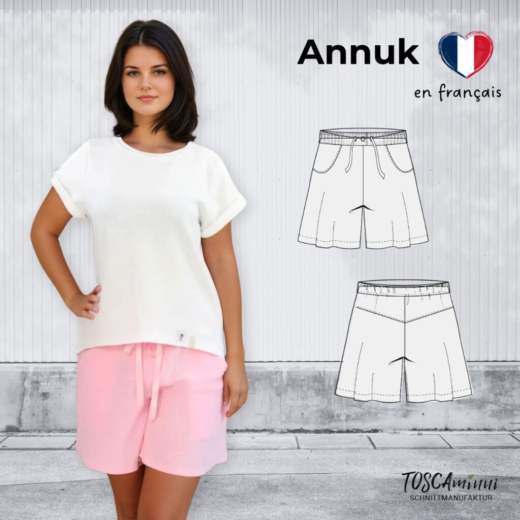 Patron couture pantalon short pour femme