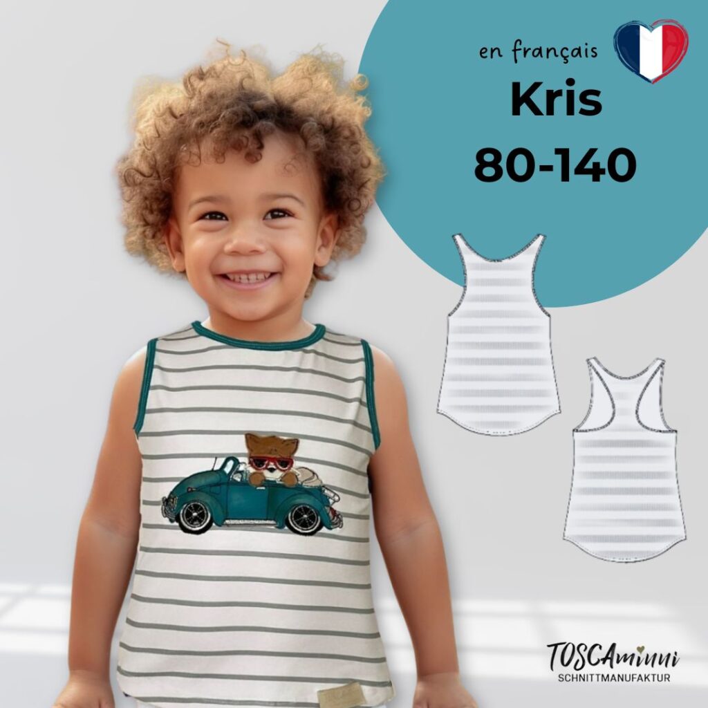 Patron couture tanktop pour enfant