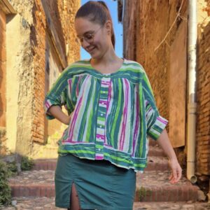 Schnittmuster Bluse Florance Gr. 34-50 mit Raffung