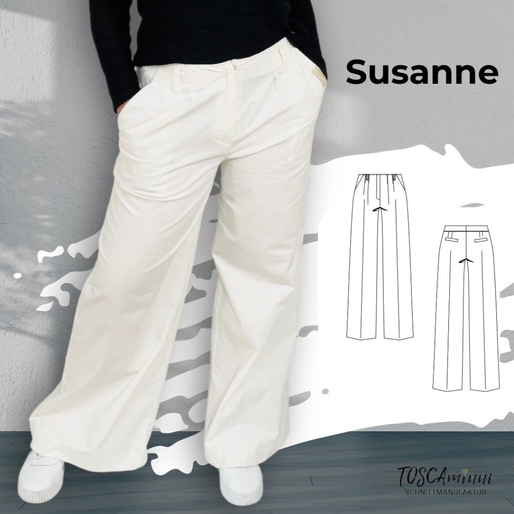 Schnittmuster Marlenehose Susanne Gr. 34-54 für Damen