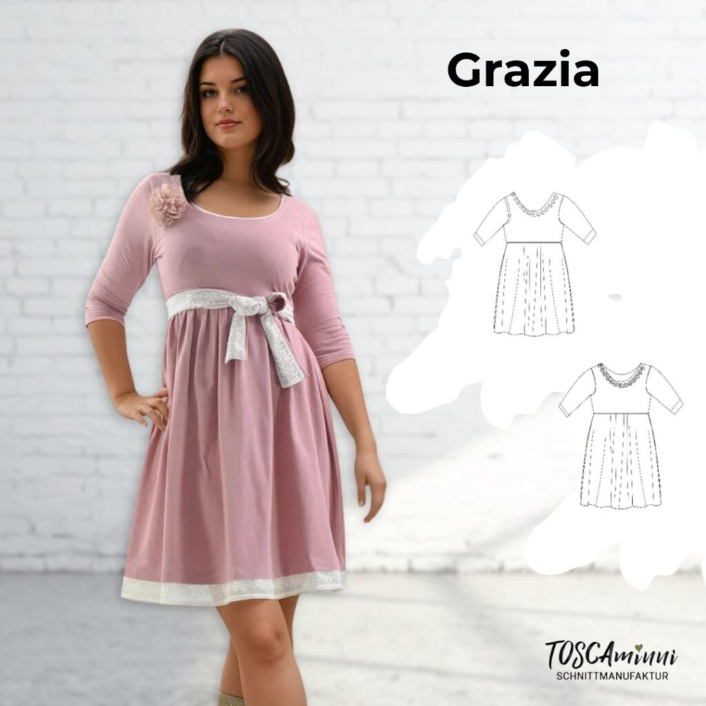 Schnittmuster Bohokleid Grazia Gr. 34-54 | einfach