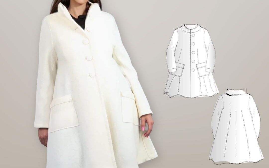 Walkmantel Candice – A-Linie