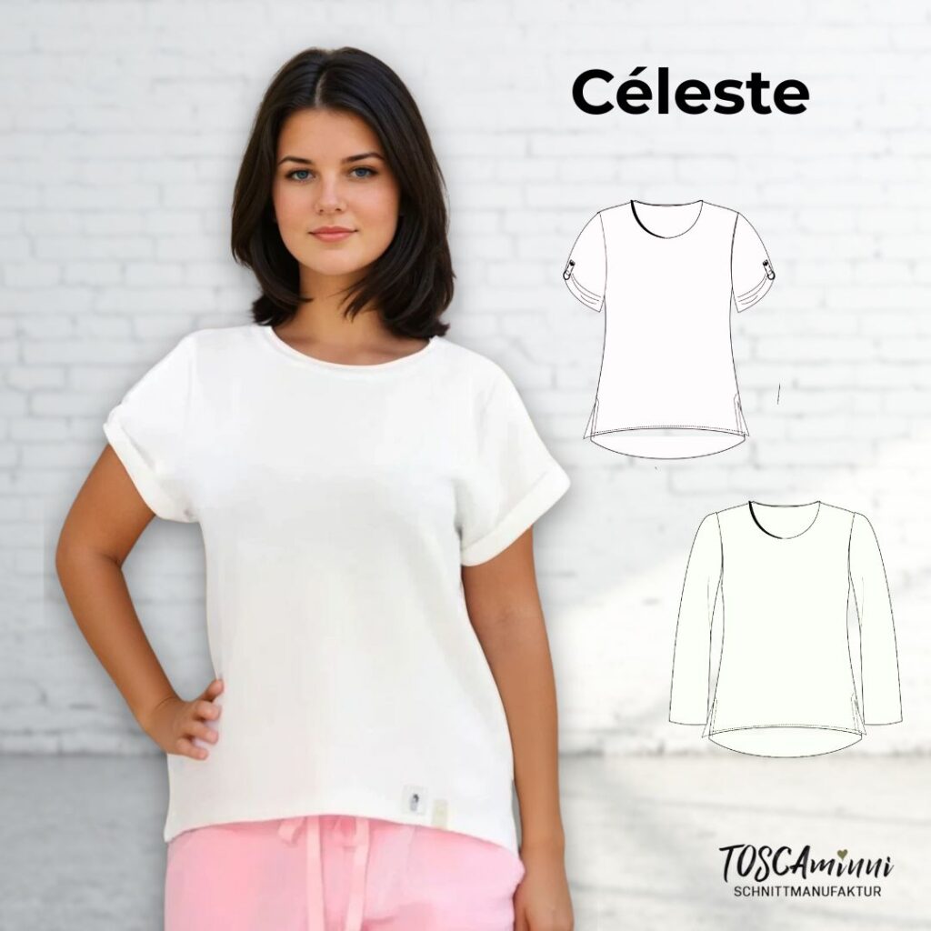 Schnittmuster Oversize Shirt Celéste Gr. 34-54