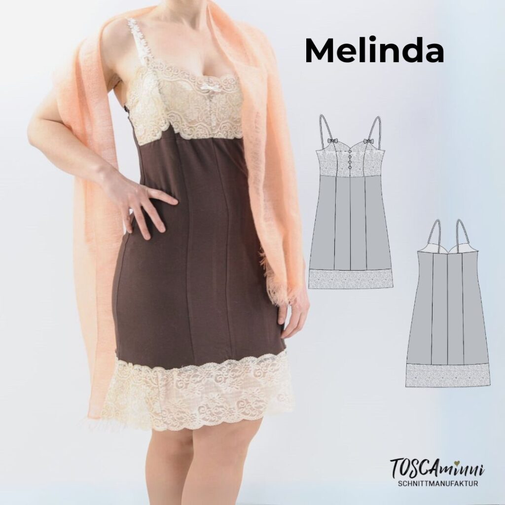 Schnittmuster Nachthemd Melinda Gr. 34-46