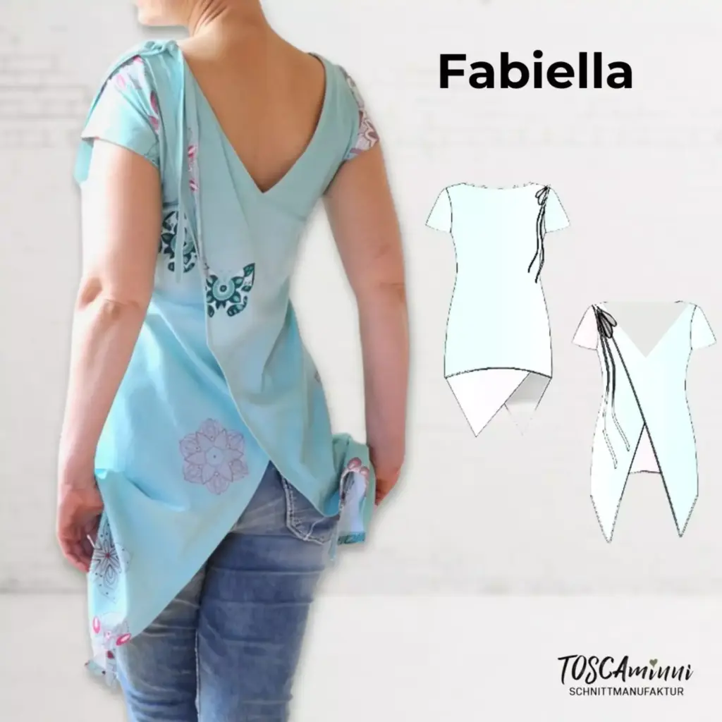 Schnittmuster Sommershirt Fabiella Gr. 34-54