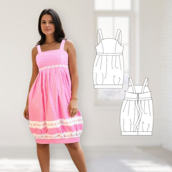 Schnittmuster Neckholderkleid Diana Gr. 34-46 | romantisch – Bild 5