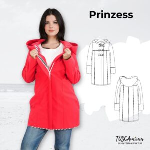 Schnittmuster Damenmantel Prinzess Gr. 34-46 für Softshell