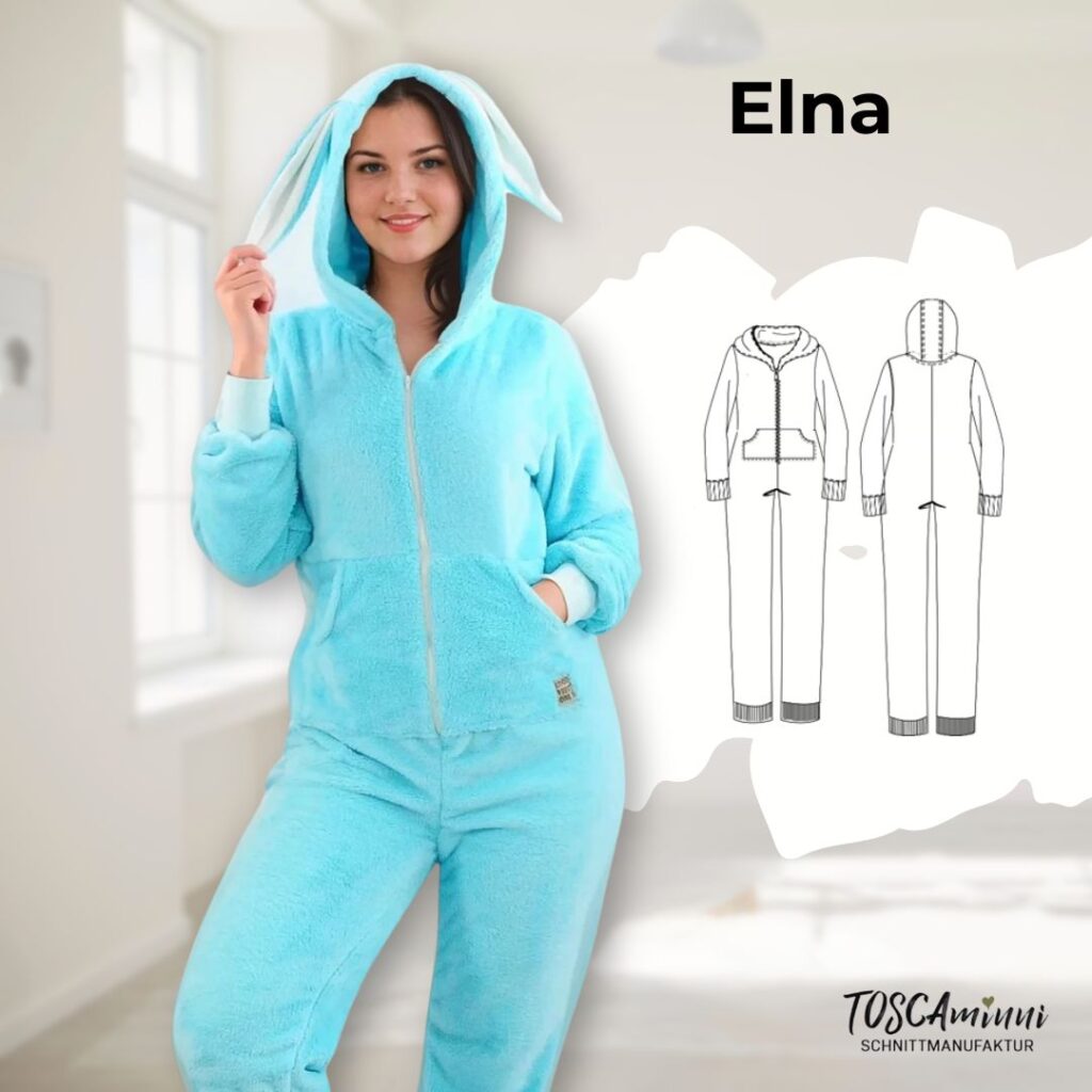 Schnittmuster Jumpsuit Elna Gr. 34-54 | Homewear