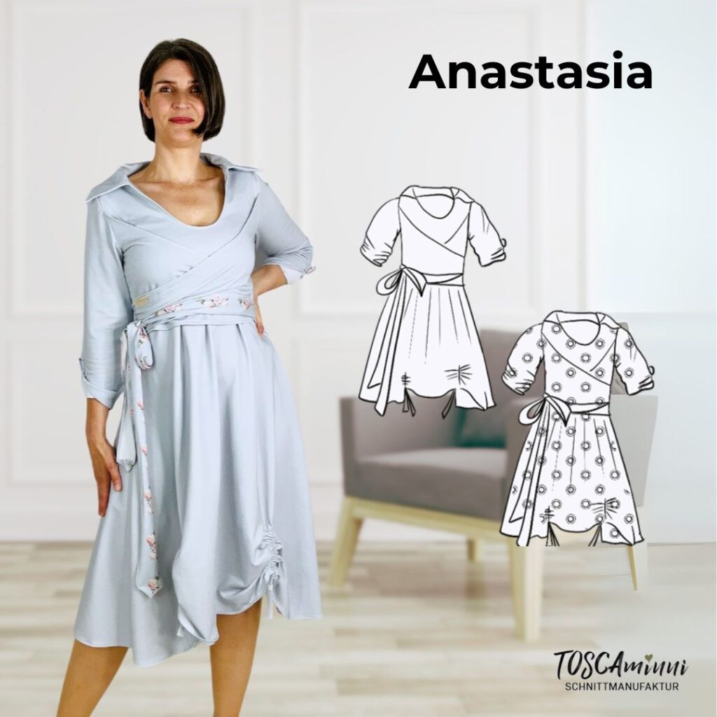 Schnittmuster Kleid A-Linie Anastasia Gr. 34-54 - Damen