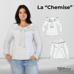 Schnittmuster Hoodie "la Chemise" Gr. 34-54 | romantisch
