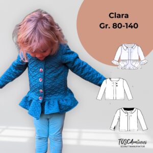 Schnittmuster Kinderjacke Clara Größe 80-140