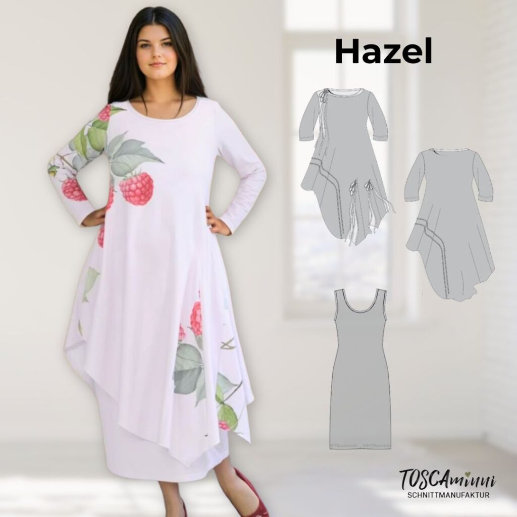 Schnittmuster Jerseykleid Hazel Gr. 34-46 - Lagenlook