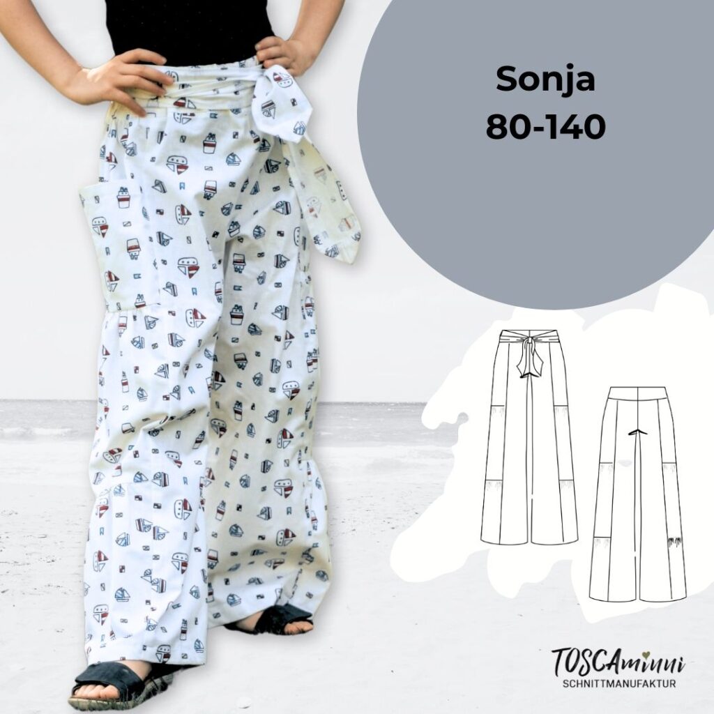 Schnittmuster Sommerhose Sonja Gr. 80-140 | Kinderhose