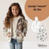 Schnittmuster Kinder Übergangsjacke Sontje minni – Kinderjacke mit Kapuze, Reißverschluss und Teilungsnähten in Größe 80–140. Designer: TOSCAminni-Schnittmanufaktur