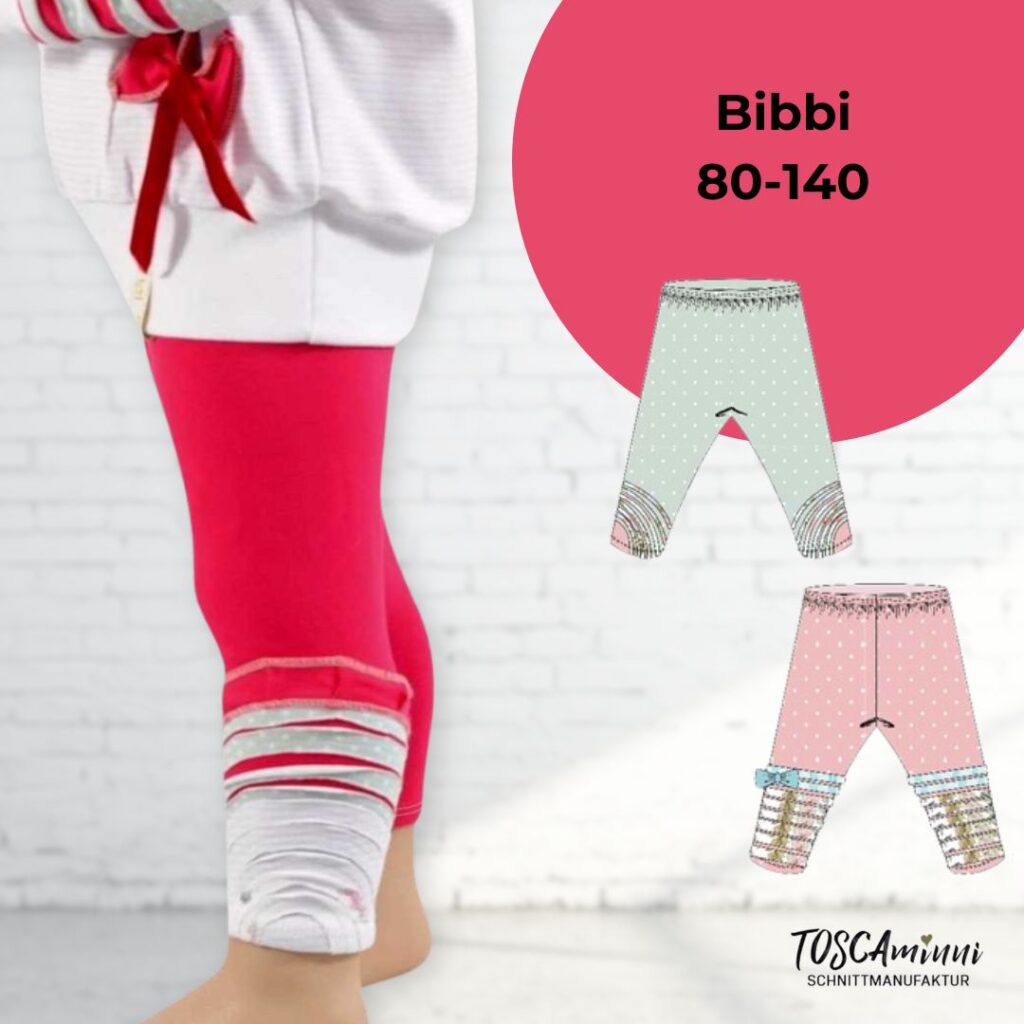 Schnittmuster Leggings Bibbi Gr. 80-140