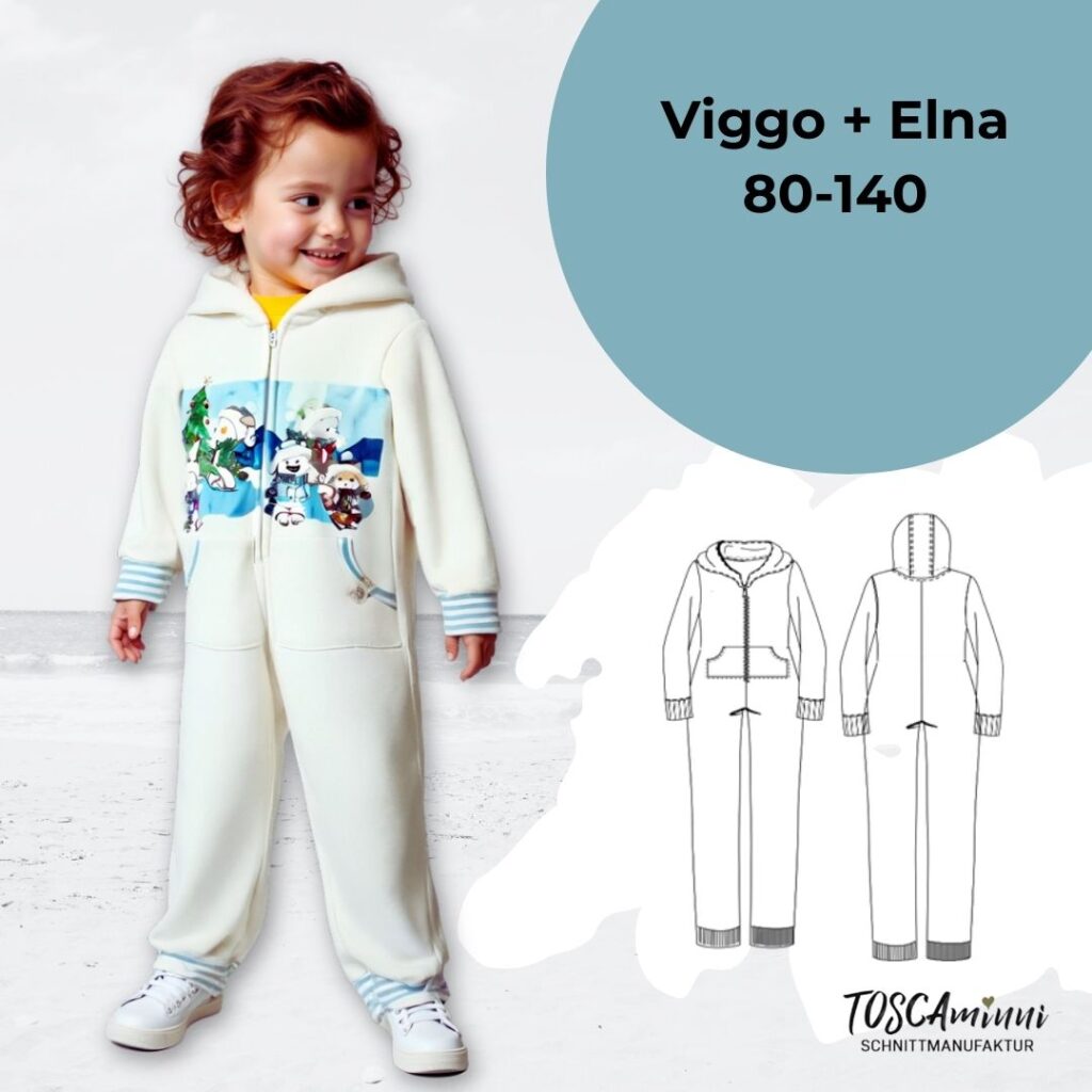 Schnittmuster Jumpsuit Elna+Viggo Gr. 80-140