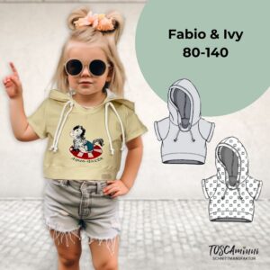 Schnittmuster Kinder T-Shirt Fabio+Ivy Gr. 80-140