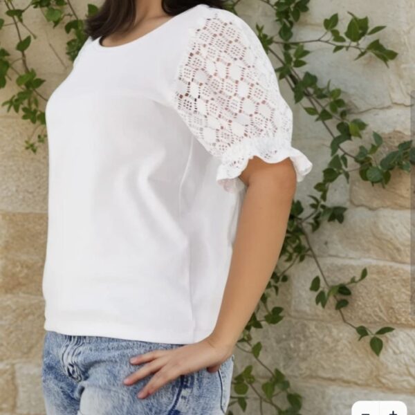 Schnittmuster Shirt Louna Gr. 34-54  | romantische Puffärmel – Bild 3