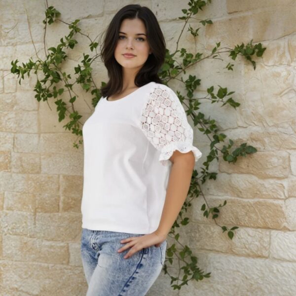 Schnittmuster Shirt Louna Gr. 34-54  | romantische Puffärmel – Bild 2