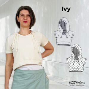 Schnittmuster Cropshirt Ivy Gr. 34-54 für Nähanfänger