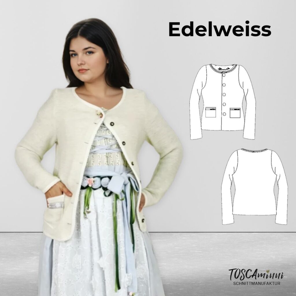 Schnittmuster Trachtenjacke Edelweiss Gr. 34-54 | einfach