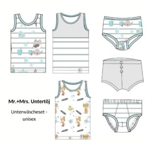 Schnittmuster Unterwäsche Mr.+Mrs. Undertöj Gr. 92-140