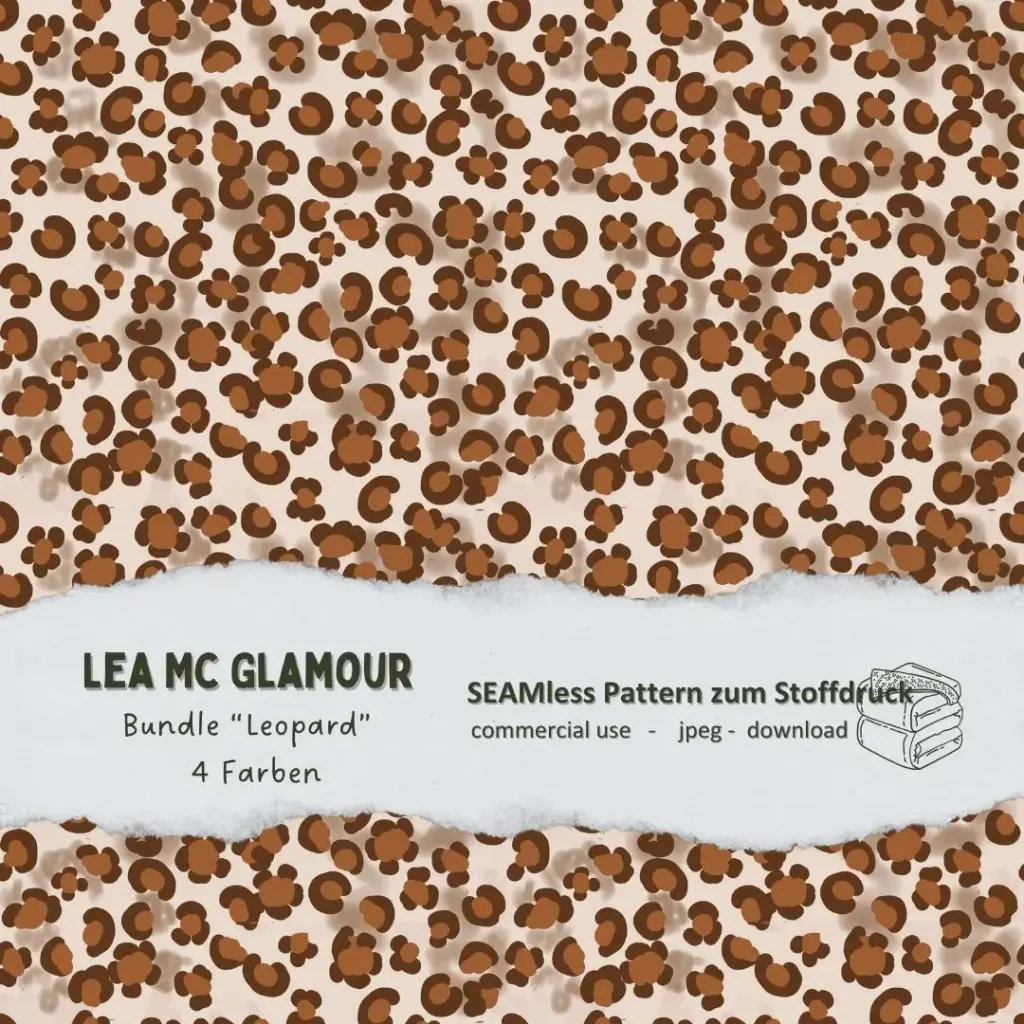 Digitales Stoffmuster: Set "Leopardenmuster" 01