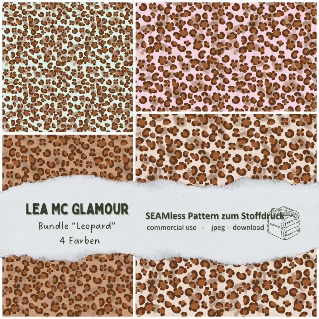 Stoffdesign: Leopardenmuster | Digitaler Stoffdruck