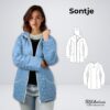 Schnittmuster Steppjacke SONTJE Damenjacke mit Kapuze, Taschen und Reißverschluss on TOSCAminni-Schnittmanufaktur