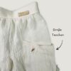 Detailaufnahme große Tasche – Schnittmuster Kinderhose Zoè + Nico