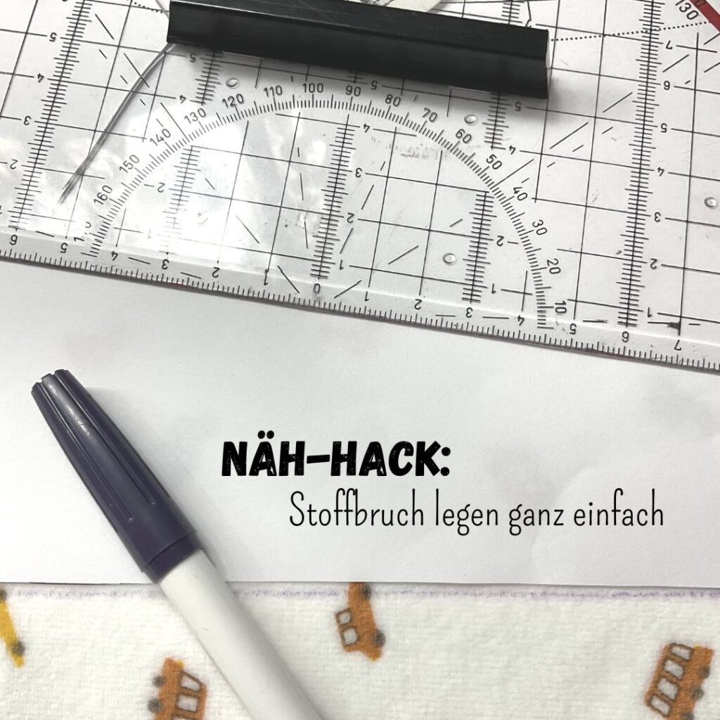 Stoffbruch legen