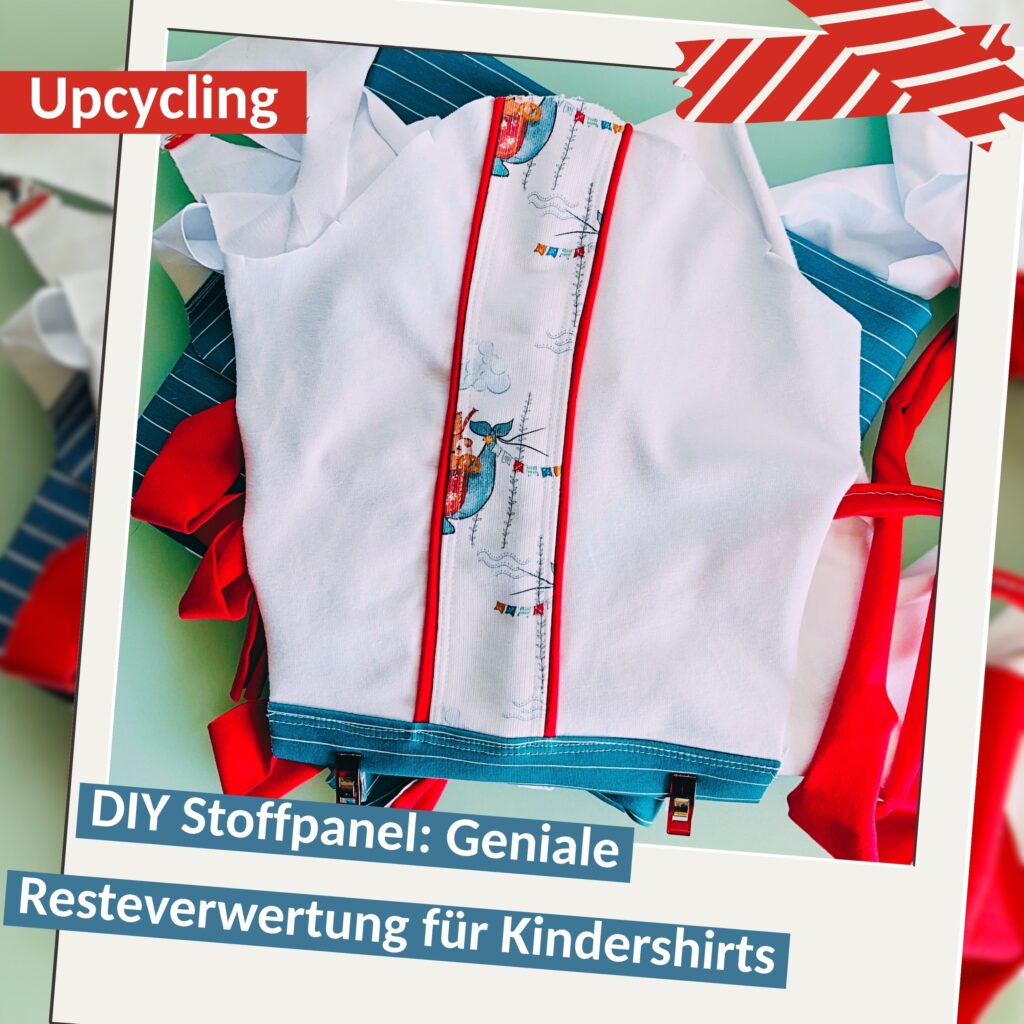 DIY-Stoffreste sinnvoll verwerten - Kindershirt aus Stoffresten genäht nach einem Schnittmuster von TOSCAminni
