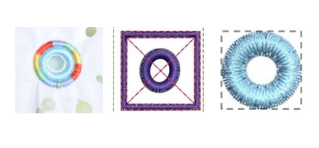 Ösenpatches sticken 01 | TOSCAminni