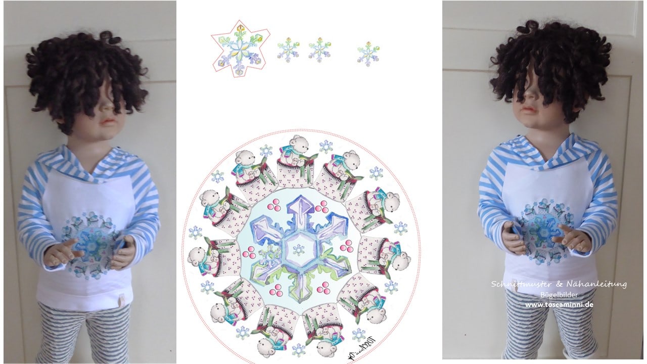 Bügelbild Hund Socks