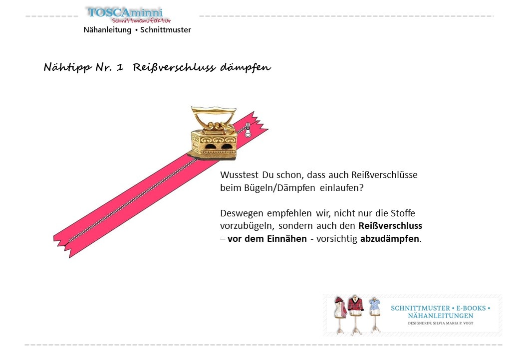 Reißverschluss dämpfen