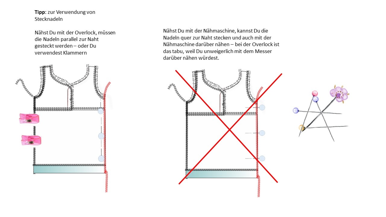nähen mit der Overlock